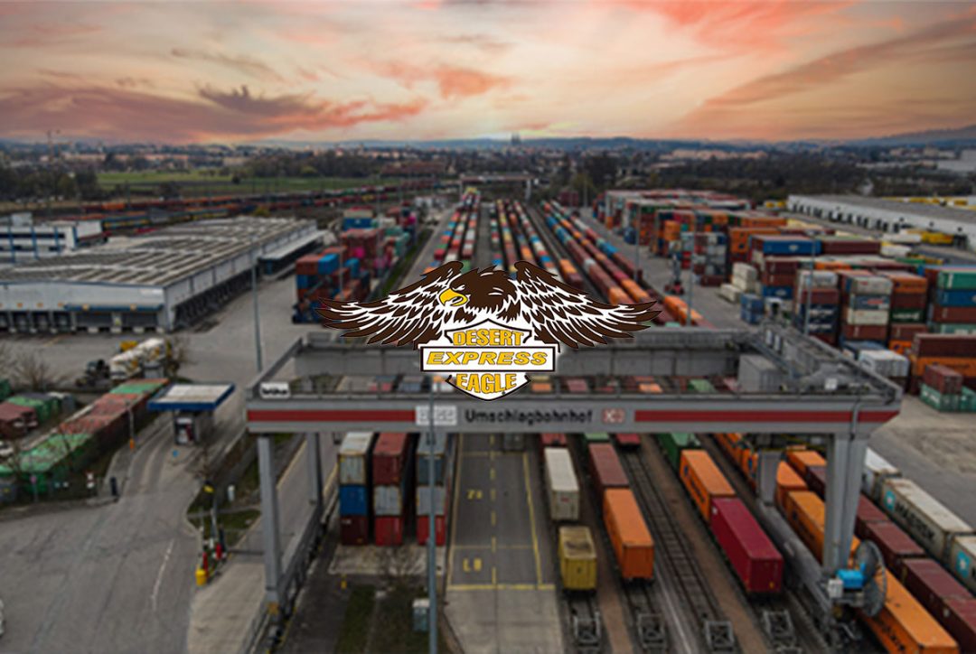 Nationwide Freight Transport Services from Chicago & Houston: 7 Reasons to Choose Desert Eagle Express 1 Desert Eagle Express company trucks and private chassis at Chicago freight terminal, providing nationwide bonded and Hazmat-certified freight transport. nationalwide freight transport